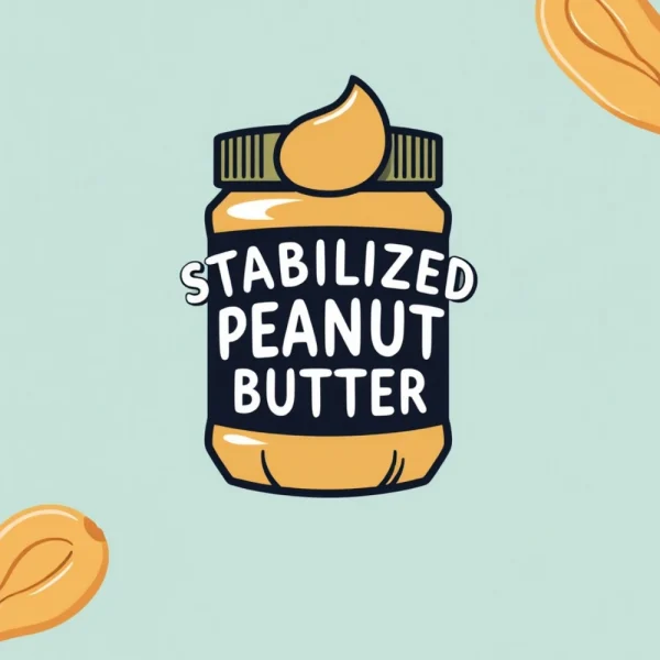 Stabilized Peanut Butter in Jar